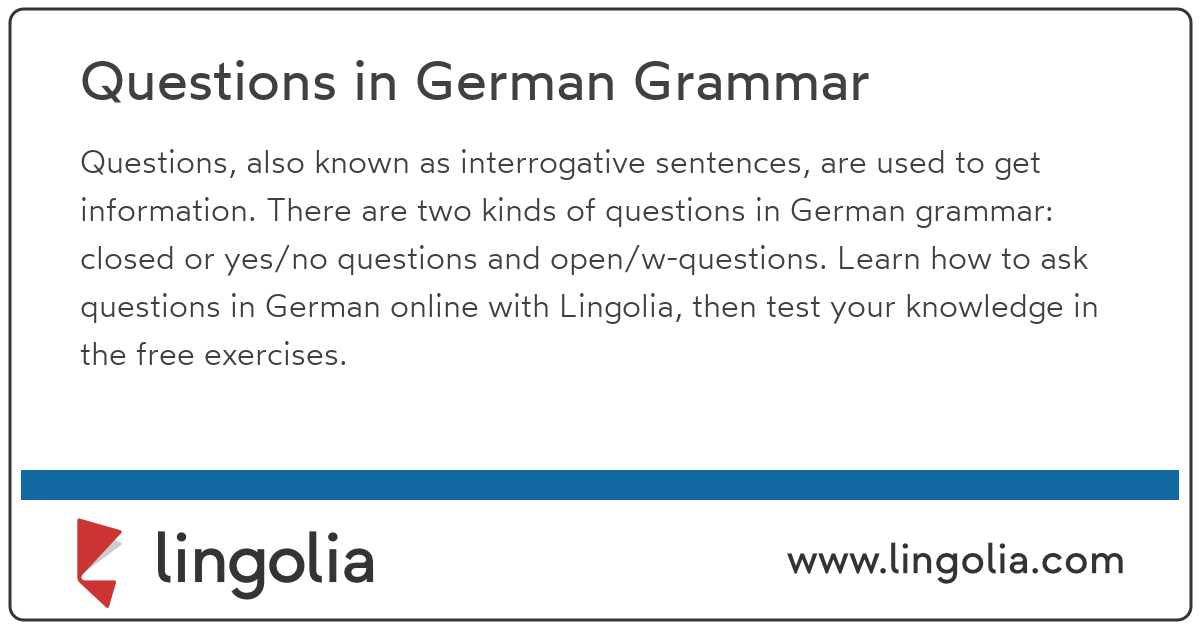 german grammar structure