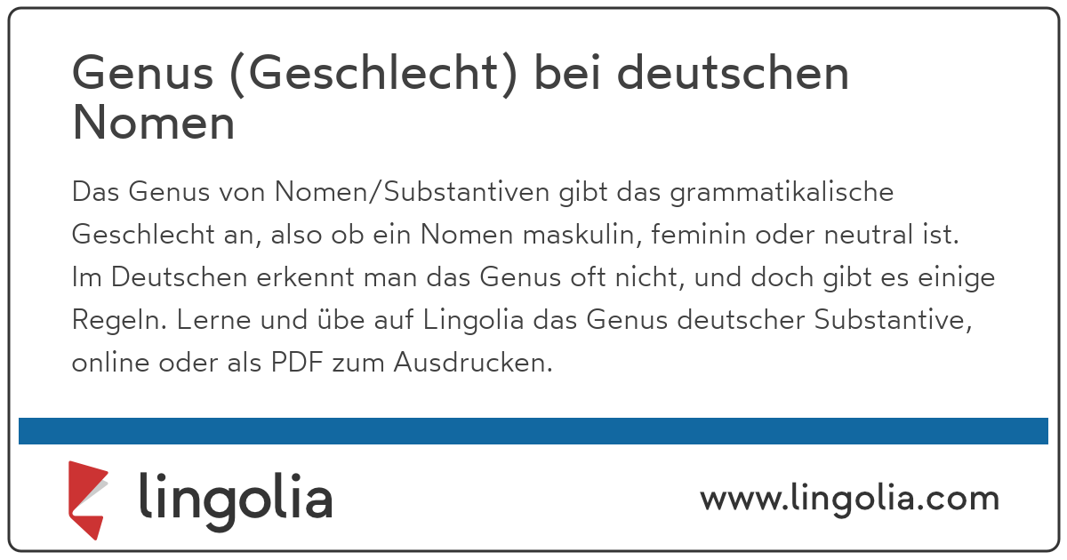 Feminin übungen maskulin neutrum Deutsche Grammatik